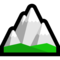 Snow-Capped Mountain emoji on Microsoft